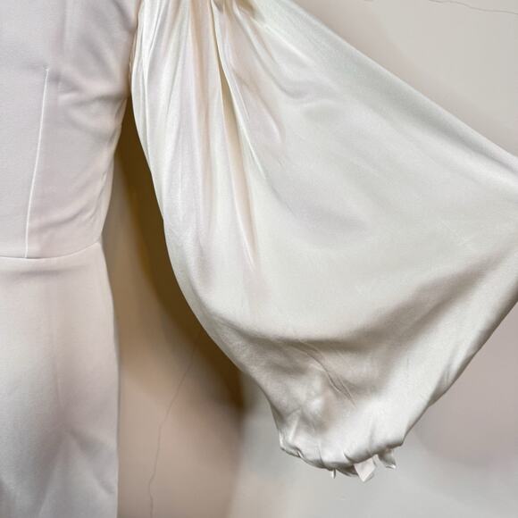 Roksanda White Statement Balloon Sleeve Dress Size 2 NWT Elegant Minimalist - Picture 12 of 15